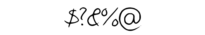 Pigeon_scribble Font OTHER CHARS