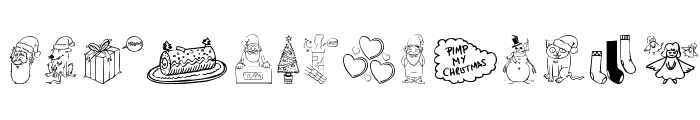 Pimp My Christmas Font LOWERCASE