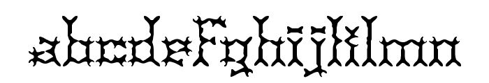 Pincers BRK Font LOWERCASE
