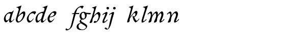 Pinnacle JY Pro Bold Italic Font LOWERCASE