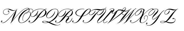 Pinyon Script Font UPPERCASE