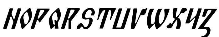 Piper Pie Cond Italic Font UPPERCASE