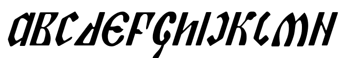 Piper Pie Cond Italic Font LOWERCASE