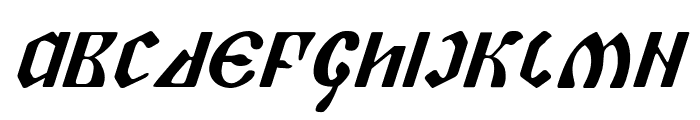 Piper Pie Italic Font LOWERCASE