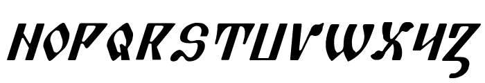 Piper Pie Italic Font LOWERCASE