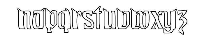 Pittoresk Hollow Font LOWERCASE