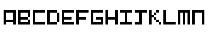 Pixel-Art Regular Font UPPERCASE