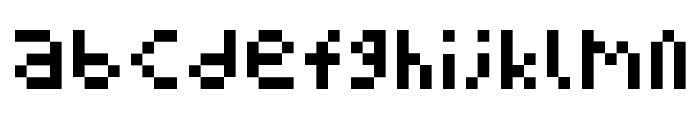 Pixel Block BB Regular Font LOWERCASE
