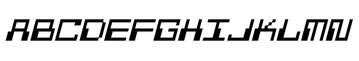 Pixel Calculon Italic Font UPPERCASE