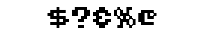 Pixel Combat Font OTHER CHARS