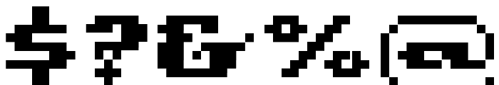 Pixel Cowboy  Font OTHER CHARS