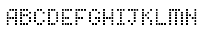 Pixel Cyrillic Font UPPERCASE