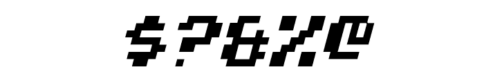 Pixel Digivolve Italic Font OTHER CHARS