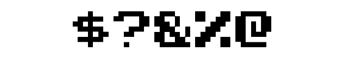 Pixel Emulator Font OTHER CHARS