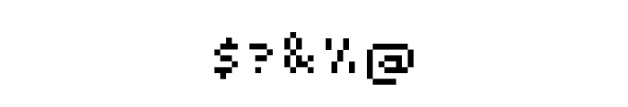 Pixel Invaders Regular Font OTHER CHARS