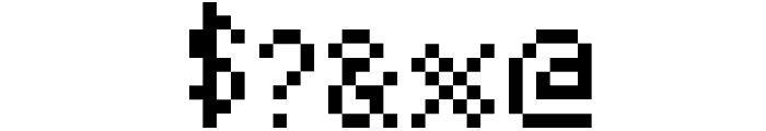 Pixel Josh 6 Font OTHER CHARS