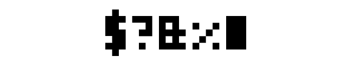 Pixel Millennium Font OTHER CHARS