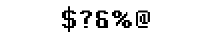 Pixel Operator Bold Font OTHER CHARS