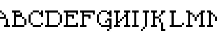 Pixel Sleigh Regular Font UPPERCASE