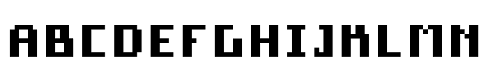 Pixel Square Bold Font UPPERCASE