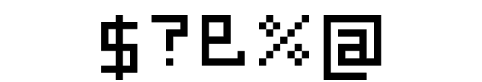 Pixel Square Font OTHER CHARS