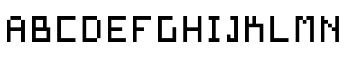 Pixel Square Font UPPERCASE