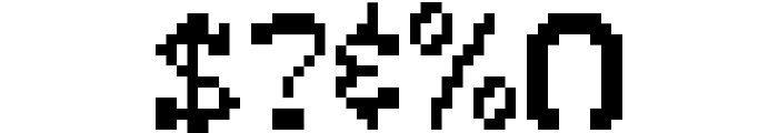 Pixel-Western Regular Font OTHER CHARS