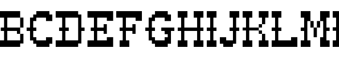 Pixel-Western Regular Font UPPERCASE