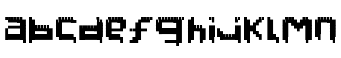 PixelFaceOnFire Font LOWERCASE