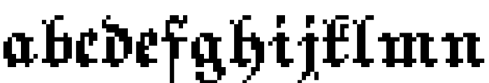 PixelFraktur Font LOWERCASE