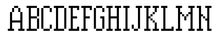 PixelPlay Regular Font UPPERCASE