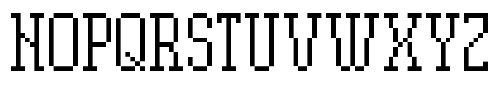 PixelPlay Regular Font UPPERCASE