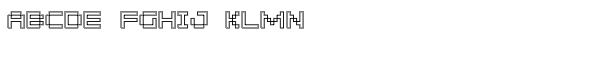 Pixelar Outline SC Font LOWERCASE