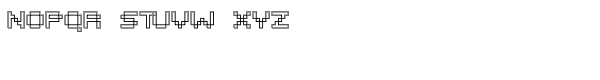 Pixelar Outline SC Font LOWERCASE