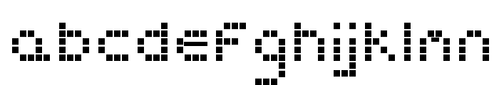 Pixelate Regular Font LOWERCASE