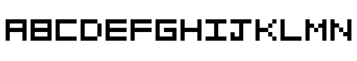 Pixelated Font UPPERCASE