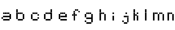 Pixelates Font LOWERCASE