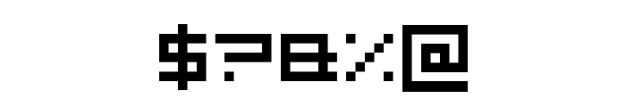 Pixeldust Font OTHER CHARS
