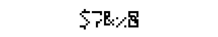 Pixelhole Regular Font OTHER CHARS