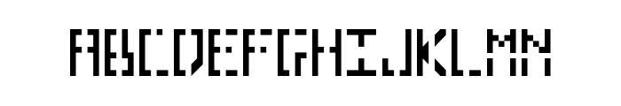 Pixelhole Regular Font UPPERCASE