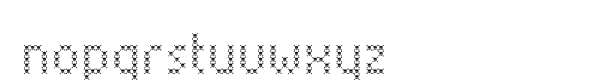 Pixeluxe Death Font LOWERCASE