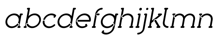 piron Italic Font LOWERCASE