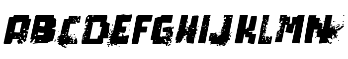 pixel dead Italic Font LOWERCASE