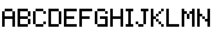 pixelmix Regular Font UPPERCASE