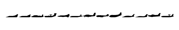 Planes-S-Modern Font LOWERCASE