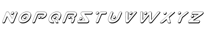 Planet X Shadow Italic Font UPPERCASE
