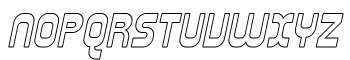 Plasmatica Outline Italic Font UPPERCASE