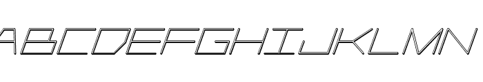 Player 1 Up 3D Italic Font LOWERCASE