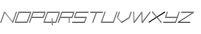 Player 1 Up 3D Italic Font LOWERCASE
