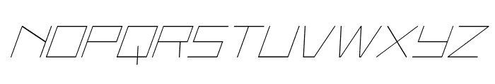 Player 1 Up Condensed Italic Font UPPERCASE